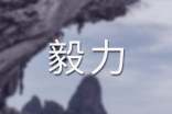 形容有毅力的成語